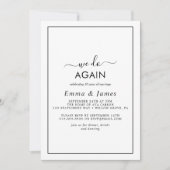 Minimalistisch "We Do Again" gelofte vernieuwing u Kaart (Voorkant)
