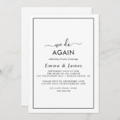 Minimalistisch "We Do Again" gelofte vernieuwing u Kaart (Voorkant / Achterkant)