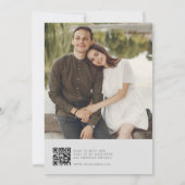 Minimalistisch We doen foto bruiloft uitnodiging (Achterkant)