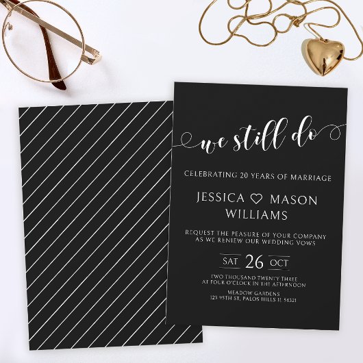 Minimalistisch We doen nog steeds zwarte gelofte v Kaart