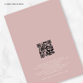 Minimalistisch We doen Script Dusty Roos QR Code W Kaart