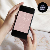 Minimalistisch We doen Script Dusty Roos QR Code W Kaart