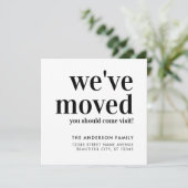 Minimalistisch: we hebben de Trendy Modern Black M Aankondiging (Staand voorkant)