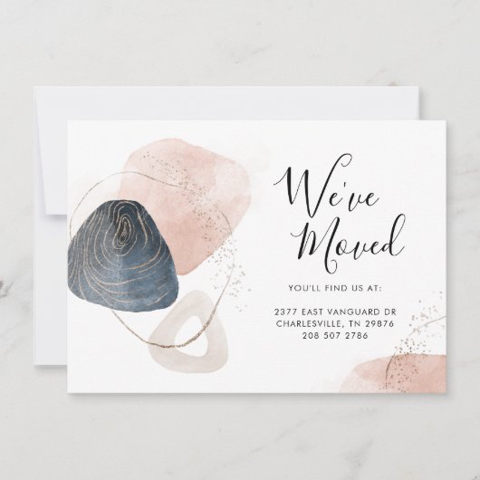 Minimalistisch We hebben het Adres Bewegend Aankon (Voorkant)