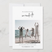 Minimalistisch we hebben het Kerstmis gemaakt Feestdagenkaart (Voorkant)