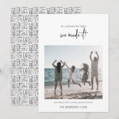 Minimalistisch we hebben het Kerstmis gemaakt Feestdagenkaart (Voorkant / Achterkant)