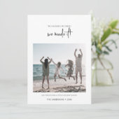 Minimalistisch we hebben het Kerstmis gemaakt Feestdagenkaart (Staand voorkant)