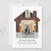 Minimalistisch We hebben verplaatst Nieuwe Thuisfo Aankondiging (Voorkant)