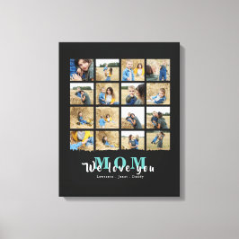 minimalistisch We houden van je moeder 16 Foto Col Canvas Afdruk