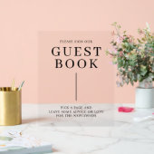 Minimalistisch weddenschap acryl bord (Huwelijk)