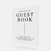 Minimalistisch weddenschap acryl bord (Hoek)