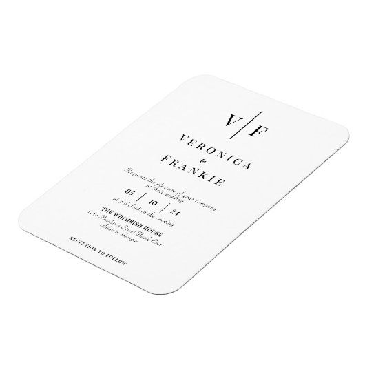 Minimalistisch weddenschap Magnet Magneet (Linkerzijde)