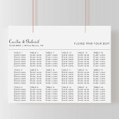 Minimalistisch weddenschap poster