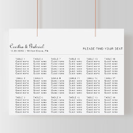 Minimalistisch weddenschap poster