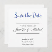 minimalistisch weddenschap save the date (Voorkant / Achterkant)