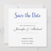 minimalistisch weddenschap save the date (Voorkant)