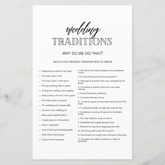Minimalistisch weddenschap Traditions douchespel (Voorkant)