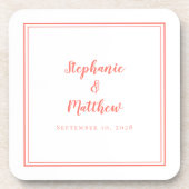 minimalistisch weddenschap van moderne Pas getrouw Bier Onderzetter (Voorkant)