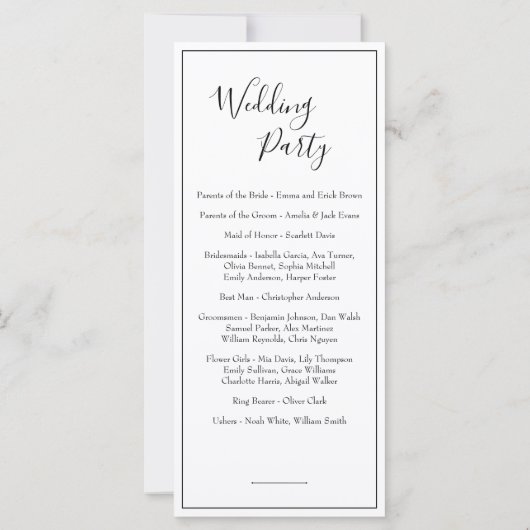 Minimalistisch weddenschapsprogramma (Achterkant)