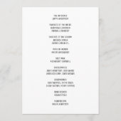 Minimalistisch weddenschapsprogramma menu (Achterkant)