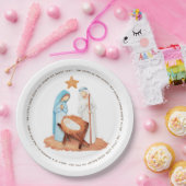 Minimalistisch weg in een gevaarlijke lyrische act papieren bordje (Feest)