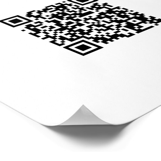 Minimalistisch Welkom bij ons Verloving QR code te Poster (Hoek)