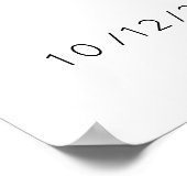 Minimalistisch welkom bij ons verlovingsbord poster (Hoek)