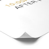 Minimalistisch welkomstprogramma voor bruiloft en  poster (Hoek)