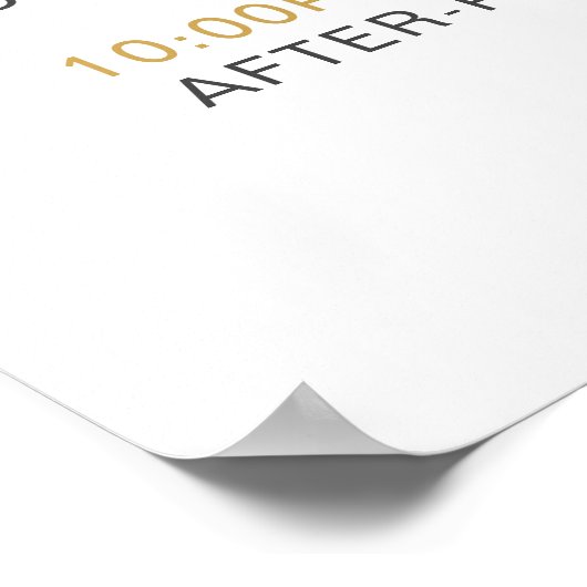 Minimalistisch welkomstprogramma voor bruiloft en  poster (Hoek)