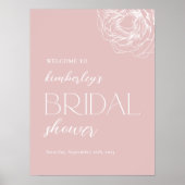 Minimalistisch Welkomstteken Modern Vrijgezellenfe Poster (Voorkant)