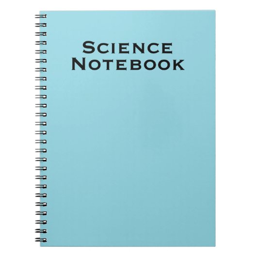 Minimalistisch wetenschappelijk notitieboek (Voorkant)