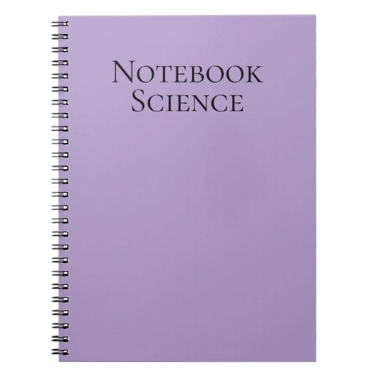 Minimalistisch wetenschappelijk notitieboek (Voorkant)