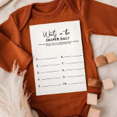 Minimalistisch whatin the bag Baby showr spel Kaar Kaart