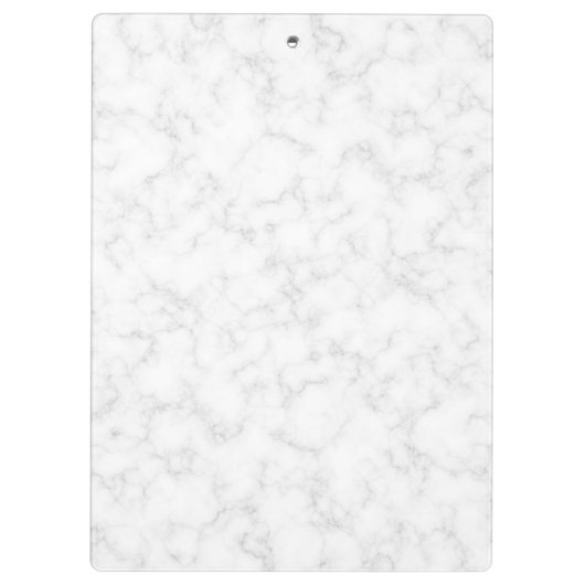 Minimalistisch whitepaper met marmer Gold-Lijst Klembord (Achterkant)