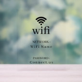Minimalistisch Wi-Fi-netwerk Wachtwoorddisplaybord Acryl Bord (Neutraal)