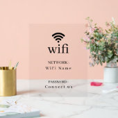 Minimalistisch Wi-Fi-netwerk Wachtwoorddisplaybord Acryl Bord (Huwelijk)