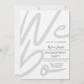 Minimalistisch Wij doen een uitnodiging voor een v (Voorkant)