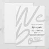 Minimalistisch Wij doen een uitnodiging voor een v (Voorkant / Achterkant)