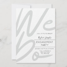 Minimalistisch Wij doen een uitnodiging voor een v