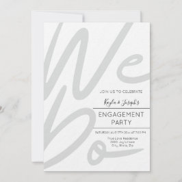 Minimalistisch Wij doen een uitnodiging voor een v