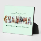 Minimalistisch Wij houden van je oma fotocollage g Fotoplaat (Zijkant)