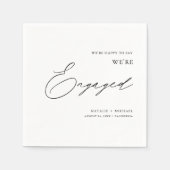 Minimalistisch: wij zijn een speciale serviceparti servet (Voorkant)