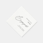 Minimalistisch: wij zijn een speciale serviceparti servet (Hoek)