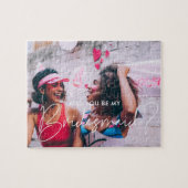 Minimalistisch Wil je mijn bruidmaidfoto zijn Legpuzzel (Horizontaal)