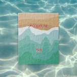 Minimalistisch wild zwemmen in de oceaan legpuzzel<br><div class="desc">👉 Zet een glimlach op een gezicht met deze retro wilde zwemmen in de oceaan puzzel! Drie zwemmers komen aan land na een verfrissende zwemtocht in open water! Het minimalistische ontwerp maakt de zwemmers pop! - Klik gewoon om dit ontwerp te personaliseren Mijn beloften - Dit ontwerp heeft unieke handgetekende...</div>