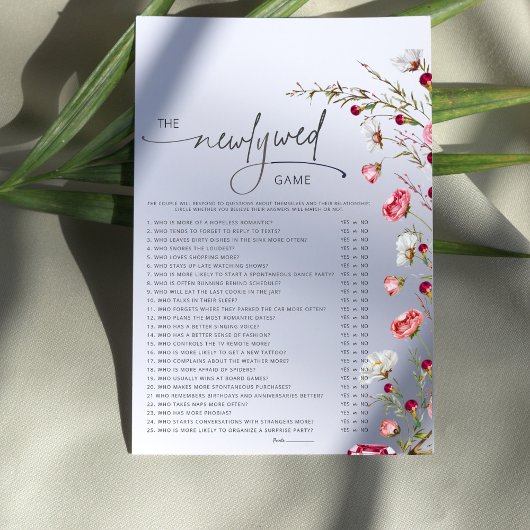 Minimalistisch Wildflower Pas getrouwd Vrijgezelle