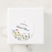 Minimalistisch Wildflower Vrijgezellenfeest Bedankjes Labels (In situ)