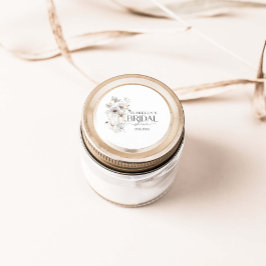 Minimalistisch Wildflower Vrijgezellenfeest Ronde Sticker