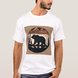 Minimalistisch Wildlife T-shirt Design: Grizzly Be