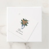 Minimalistisch Winter Kerstkrans Baby shower Bedankjes Labels (In situ)